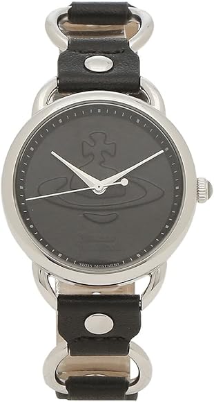 [ヴィヴィアンウエストウッド]時計 レディース カーナビー 33mm クォーツ ブラック VIVIENNE WESTWOOD VV163BKSL  レザー [並行輸入品]